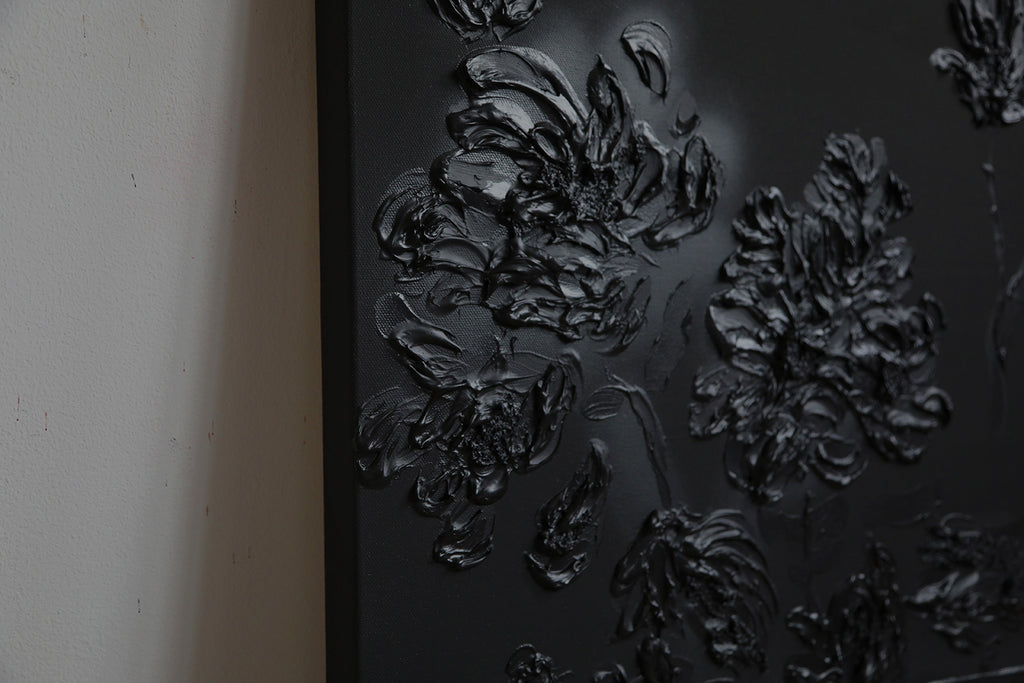 Painting by Erin Lynn Welsh titled "Monochromatic 6" - 3.