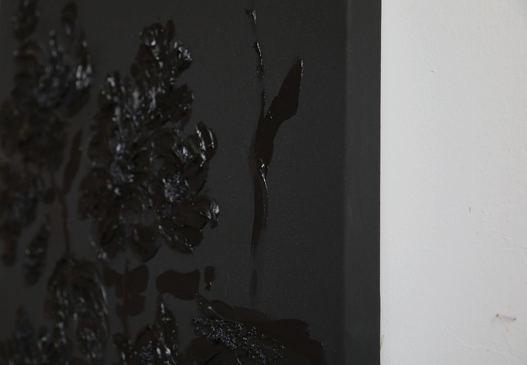 Painting by Erin Lynn Welsh titled "Monochromatic 6" - 4.