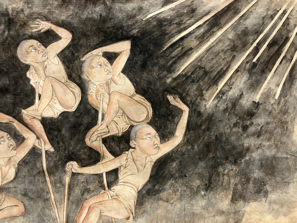 Drawing by Fay Ku titled "Awestruck" - 3.