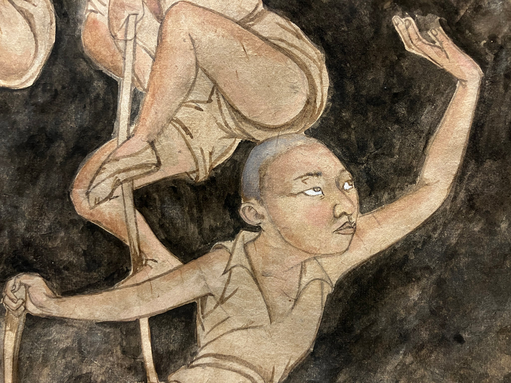 Drawing by Fay Ku titled "Awestruck" - 6.