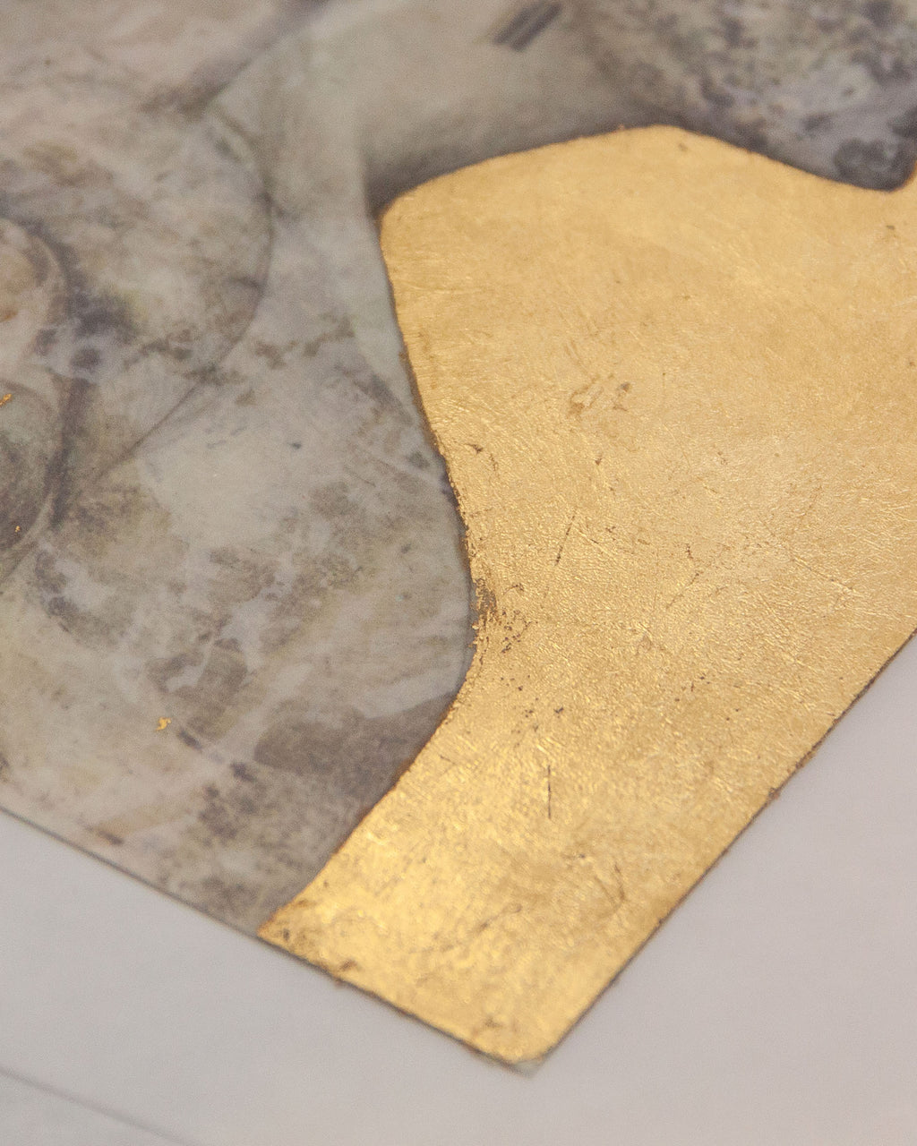 Mixed Media by Fay Ku titled "Untitled (Renaissance Profile Portrait)" - 6.