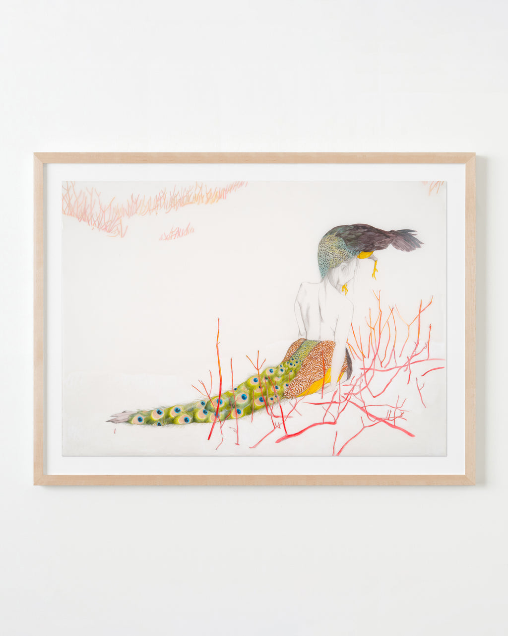 Drawing by Fay Ku titled "Dogwood" - 4.