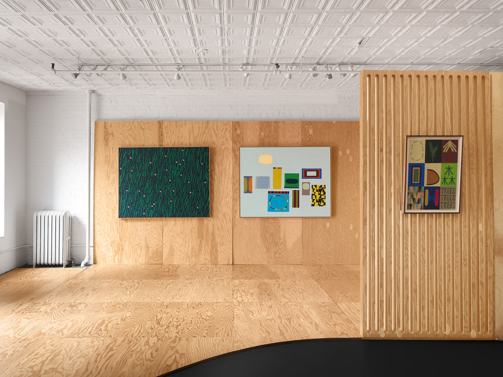 Painting by Scott Sueme titled "Blue Pond" - 6.