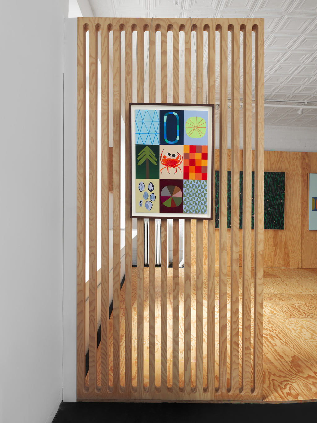 Painting by Scott Sueme titled "Raw Data #8" - 4.