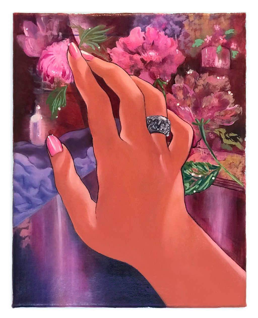 Painting by Nefertiti Jenkins titled "Not Mine or Yours" - 3.