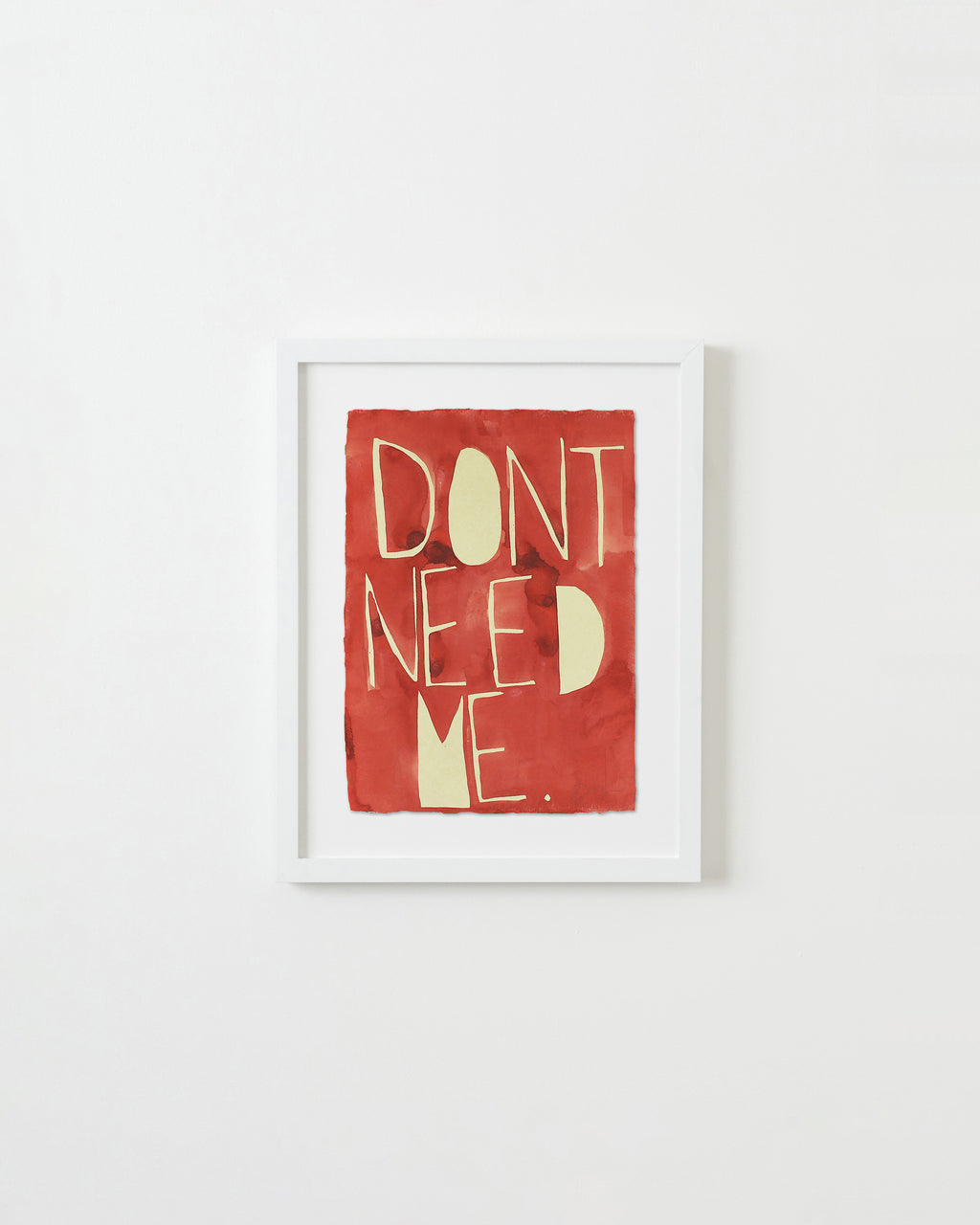Painting by Kate Roebuck titled "Don't Need Me" - 1.