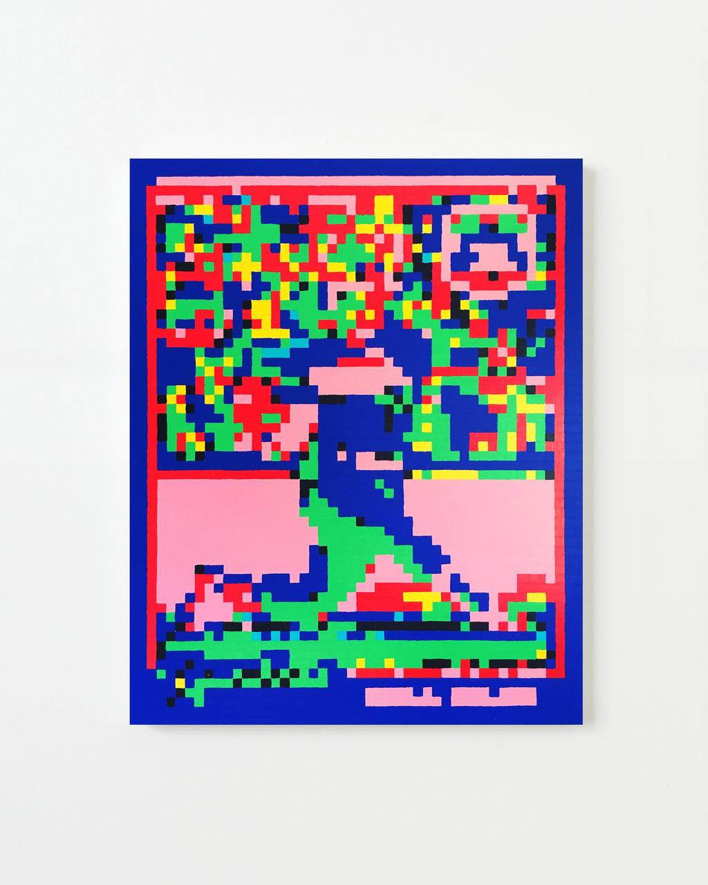 Painting by Robert Otto Epstein titled "Free Agent: Center Fielder" - 1.