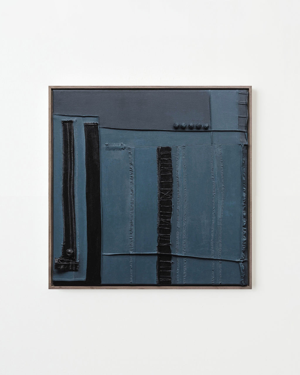 Painting by Nicole Anastas titled "Dressed in Blue" - 1.