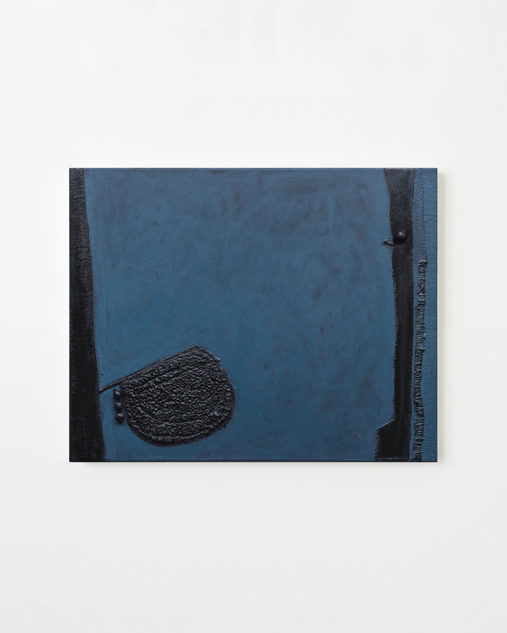 Painting by Nicole Anastas titled "Black in Blue" - 1.