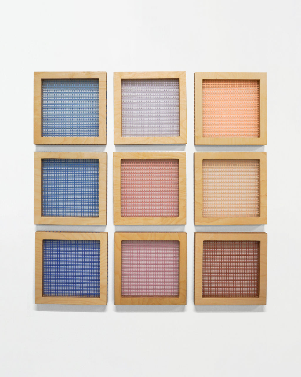 Mixed Media by Hayley Sheldon titled "Grid for Dew on the Petal" - 1.