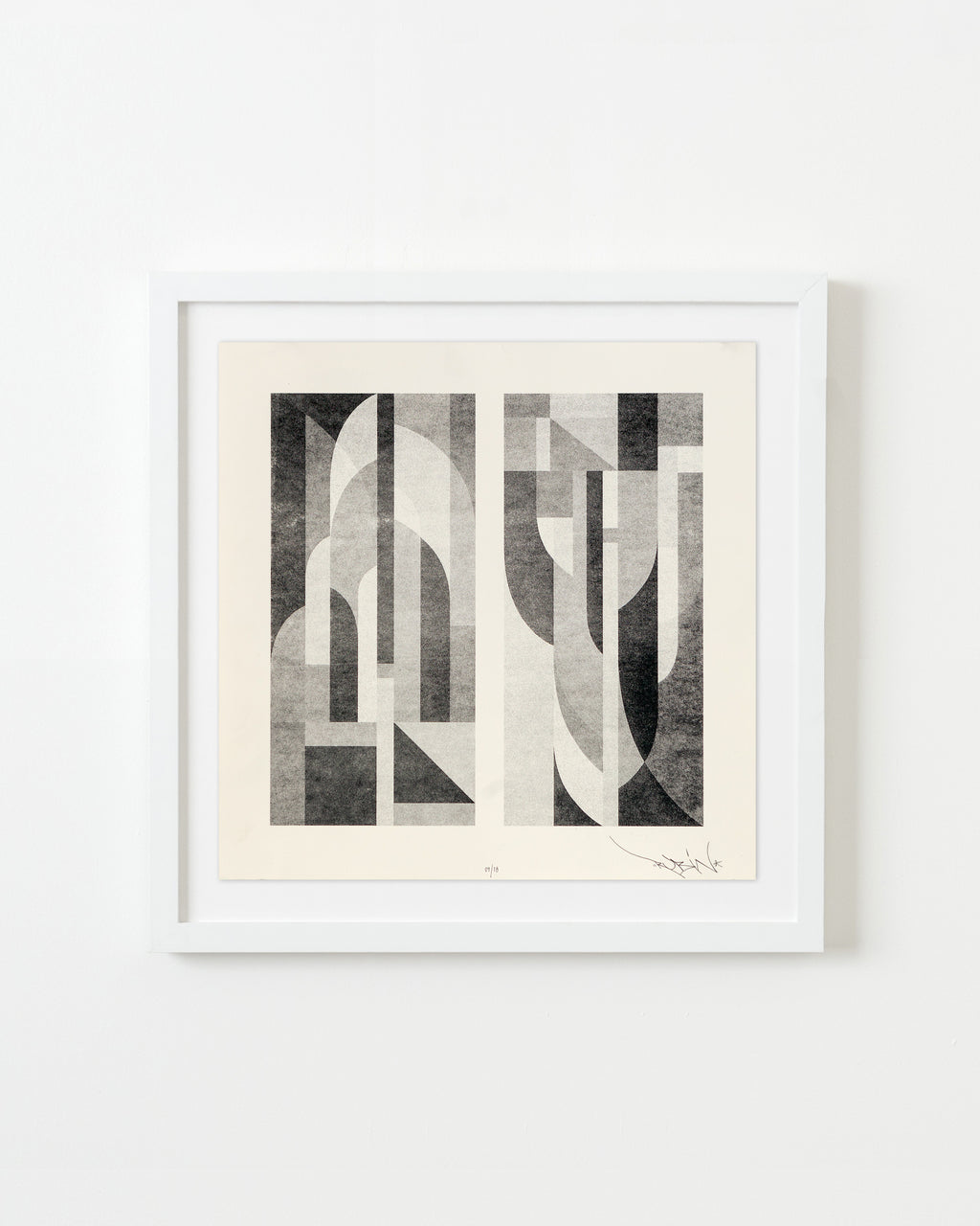 Print by Tony Sjöman titled "Ode to New York (White)" - 1.