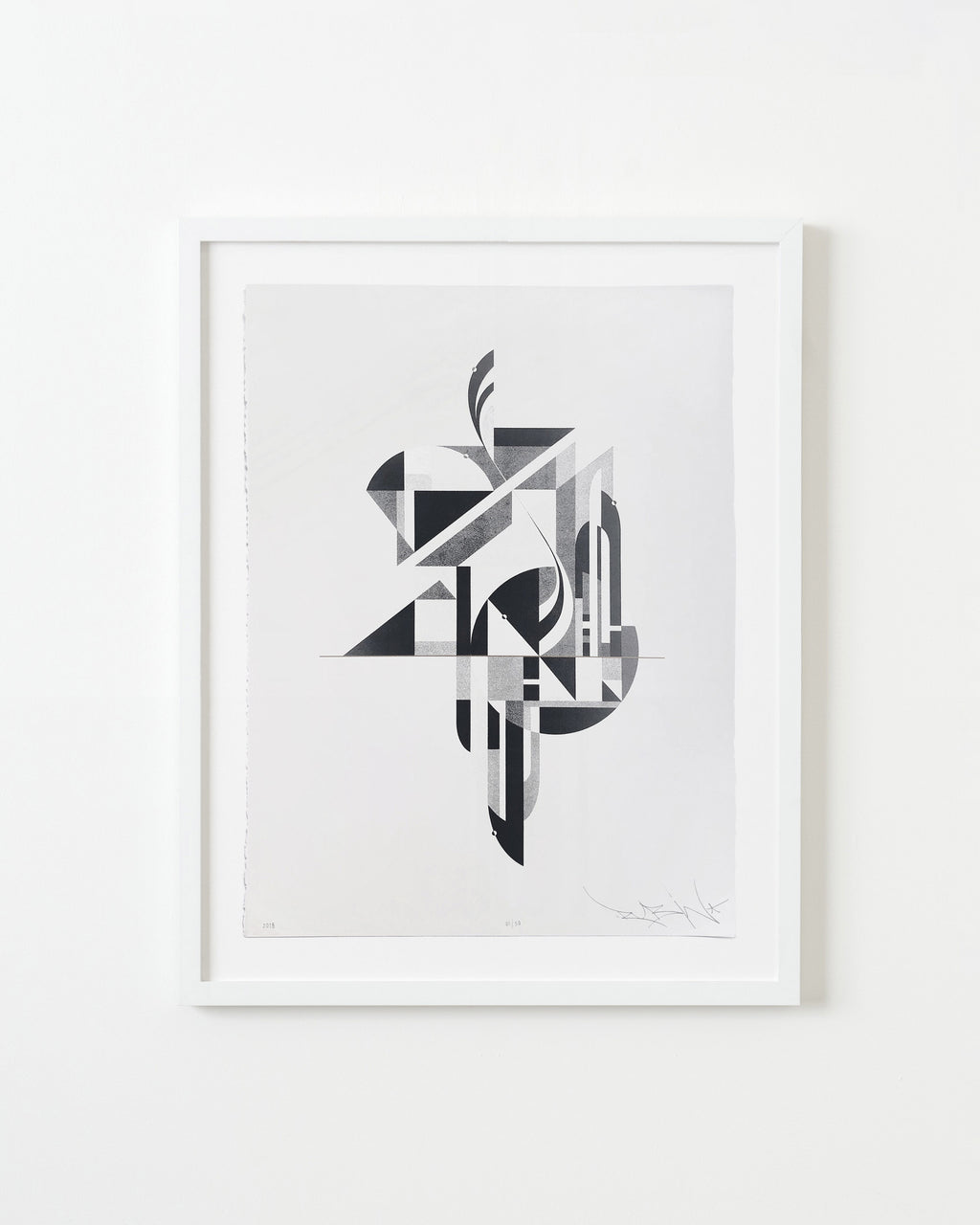 Print by Tony Sjöman titled "Silence / Darkness (Day)" - 1.