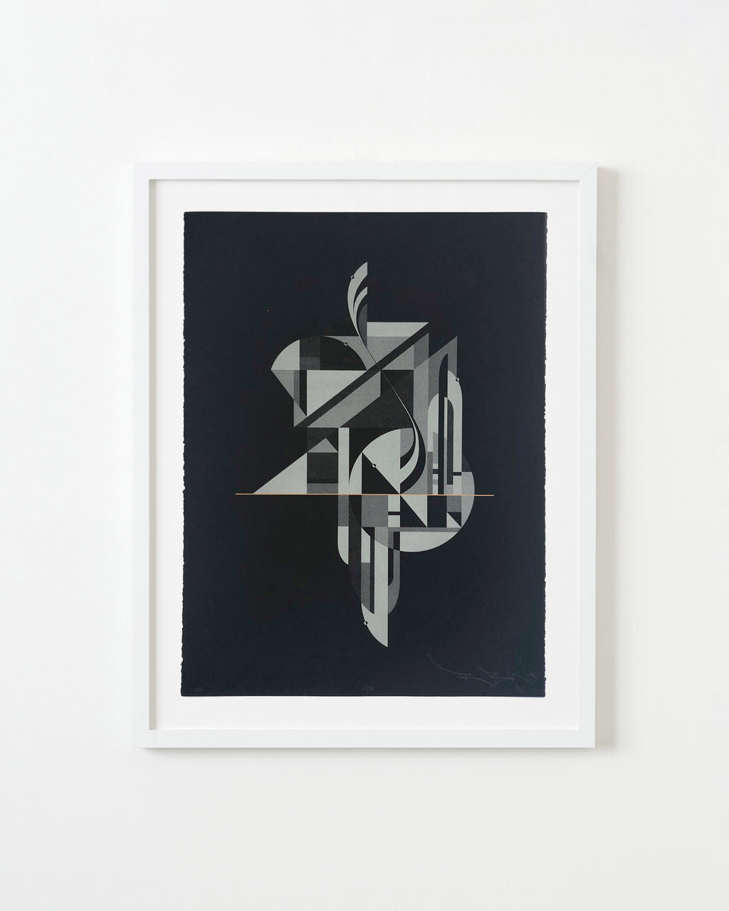 Print by Tony Sjöman titled "Silence / Darkness (Night)" - 1.