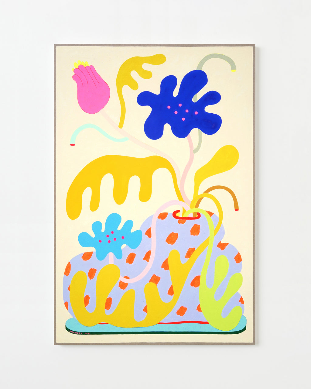 Painting by Adam Frezza & Terri Chiao (CHIAOZZA) titled "Bouquet Painting No. 30" - 1.