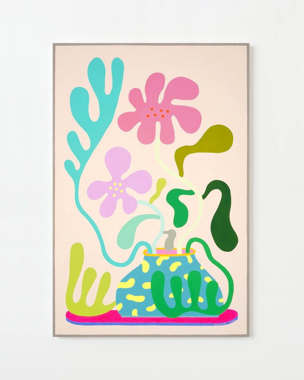 Painting by Adam Frezza & Terri Chiao (CHIAOZZA) titled "Bouquet Painting No. 29" - 1.