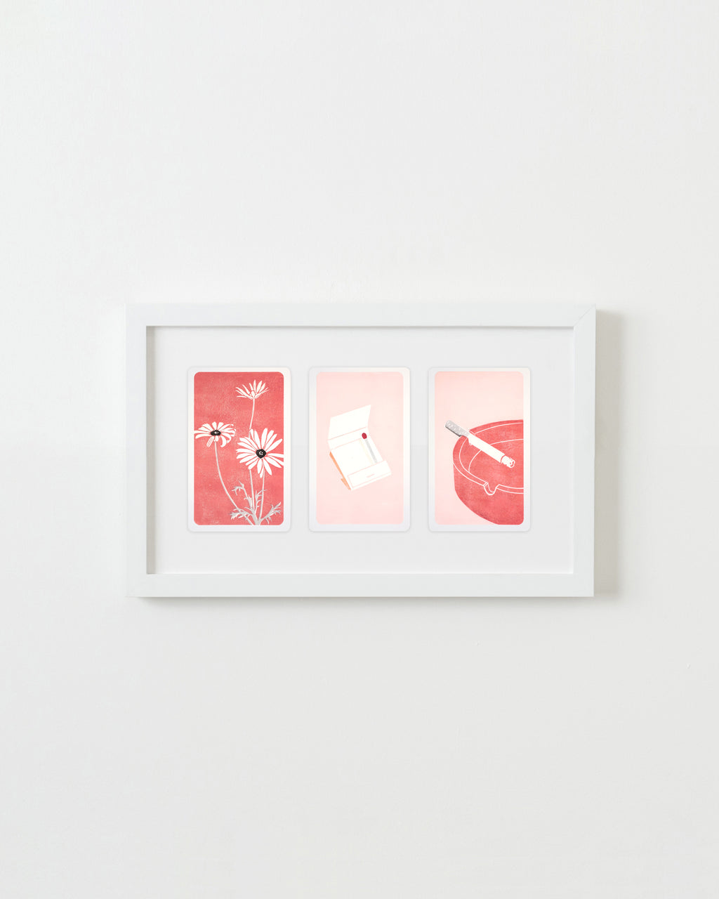 Print by Langdon Graves titled "Mourning 3 Card Spread" - 1.
