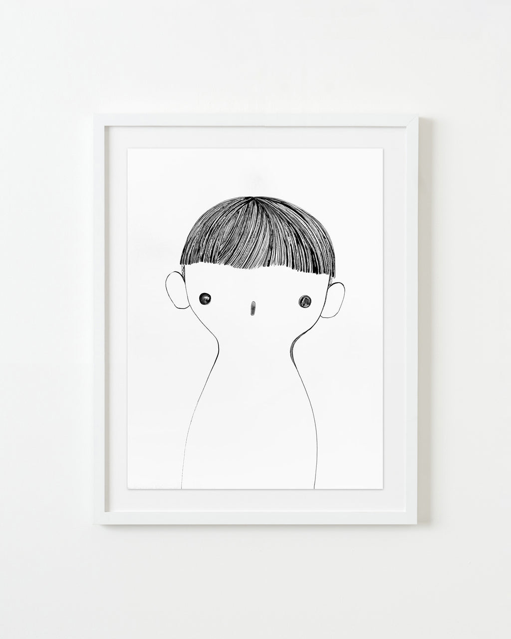 Drawing by Rebeca Raney titled "Hair Drawing #05" - 1.
