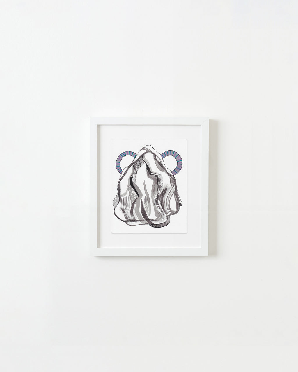Painting by Rebeca Raney titled "Mountain with Handles #21" - 1.