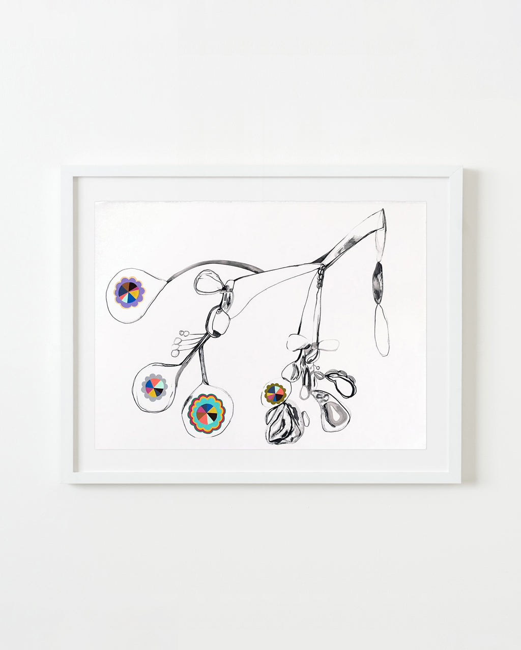 Drawing by Rebeca Raney titled "Plant #5" - 1.