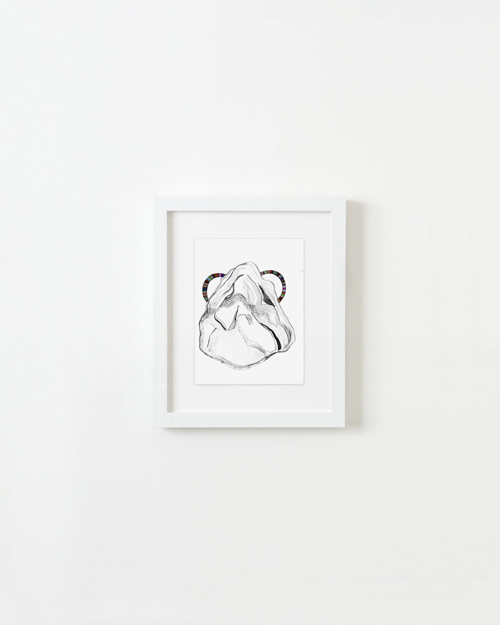 Painting by Rebeca Raney titled "Mountain with Handles #15" - 1.