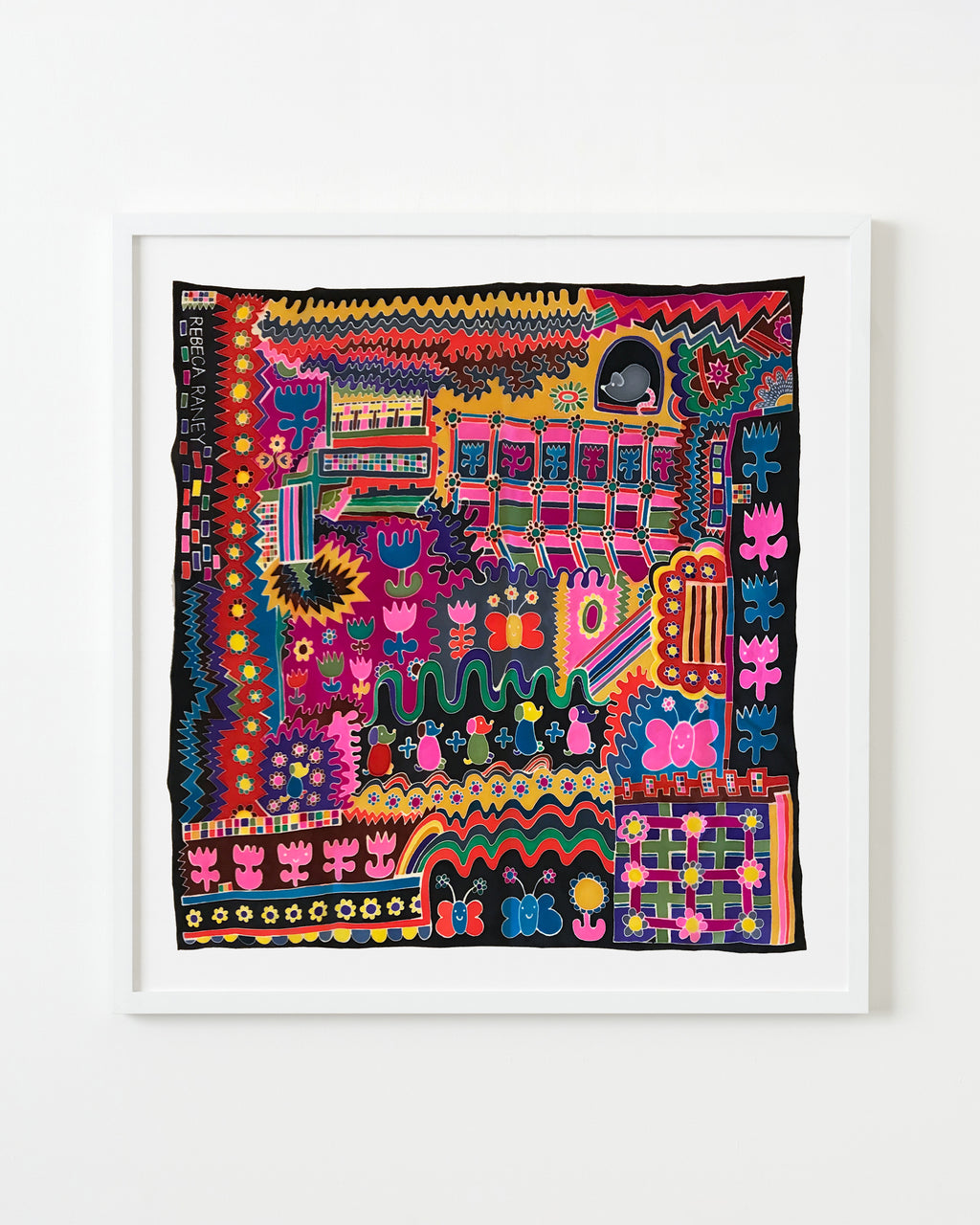 Painting by Rebeca Raney titled "Puppies Math" - 1.