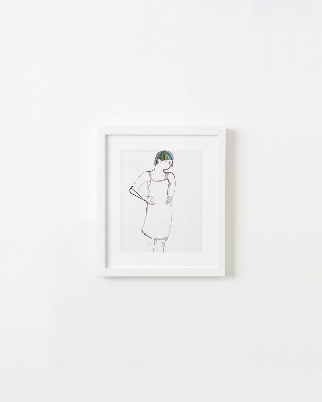 Painting by Rebeca Raney titled "Slip Dress" - 1.