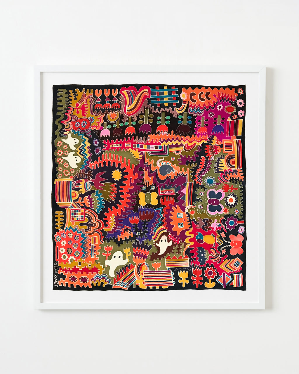 Painting by Rebeca Raney titled "Wheelie Mouse" - 1.