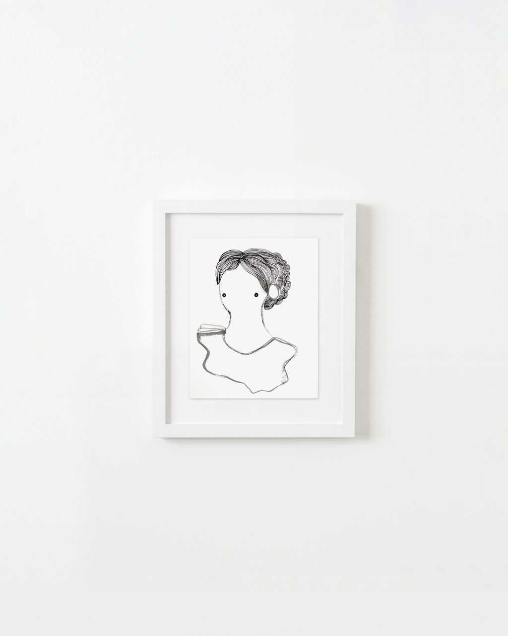 Painting by Rebeca Raney titled "White Blouse" - 1.
