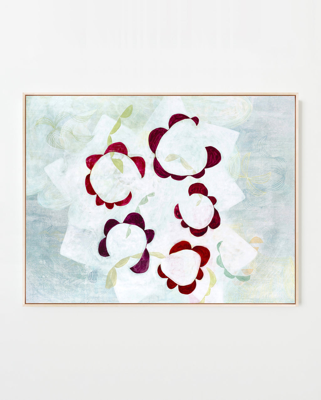Painting by Lydia Bassis titled "Garden Party" - 1.
