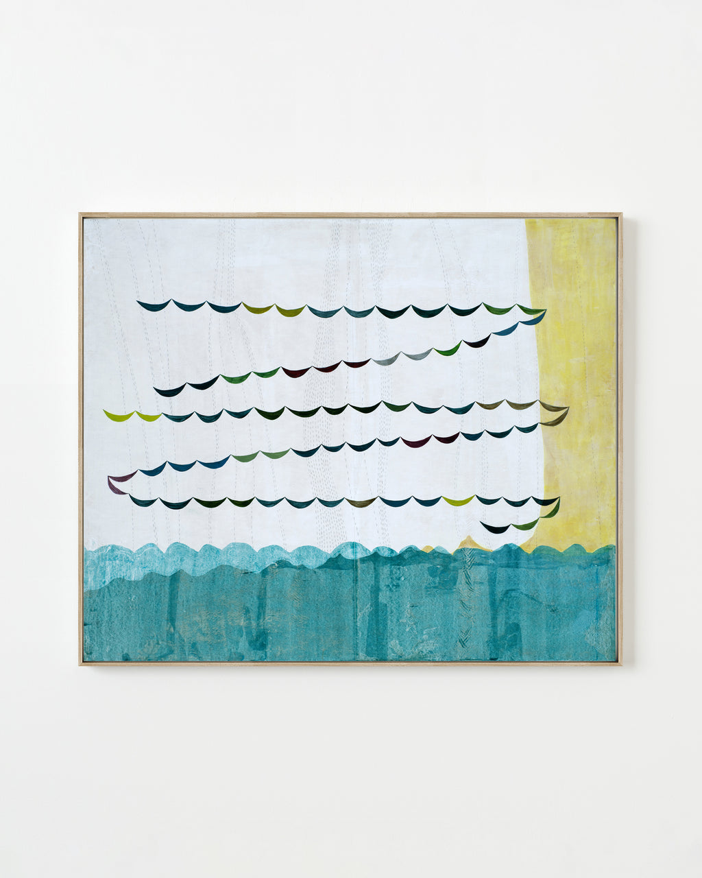 Painting by Lydia Bassis titled "Drift, Golden Hour" - 1.