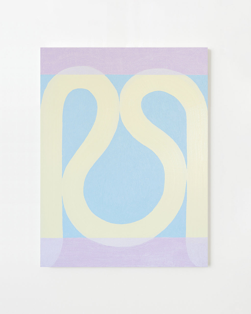 Painting by Aschely Vaughan Cone titled "Thread I, Yellow, Pink, Blue" - 1.