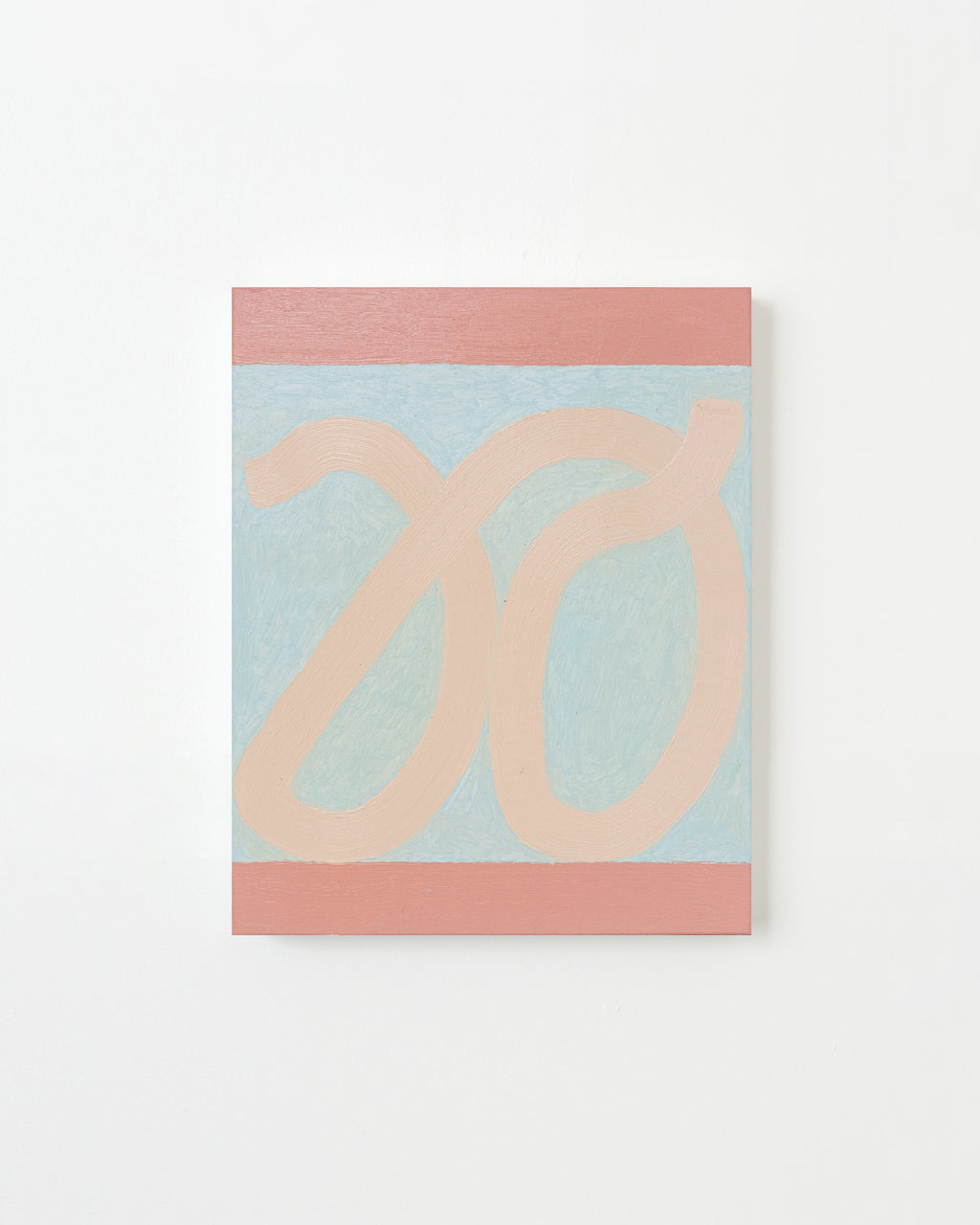 Painting by Aschely Vaughan Cone titled "Thread II, Creamsicle" - 1.