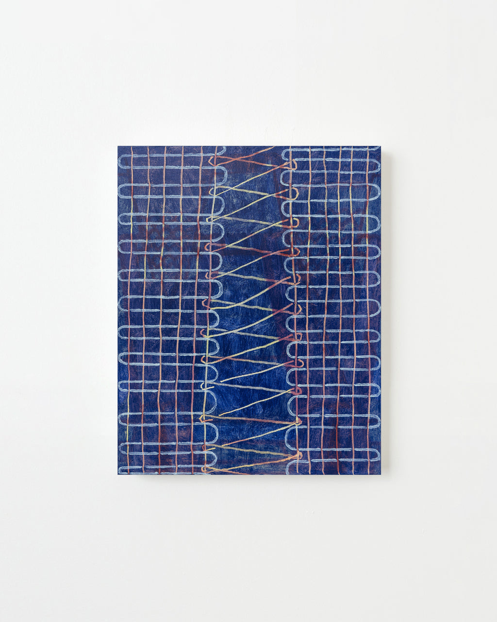 Painting by Aschely Vaughan Cone titled "Joining II, Blue" - 1.