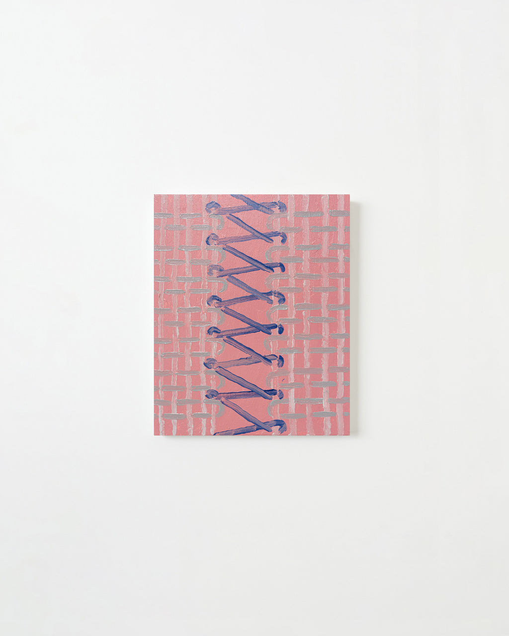 Painting by Aschely Vaughan Cone titled "Joining III, Red" - 1.