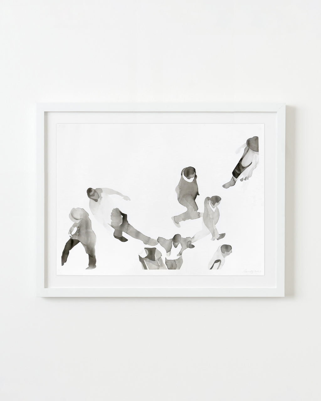 Painting by Gabrielle Raaff titled "In Line IV" - 1.