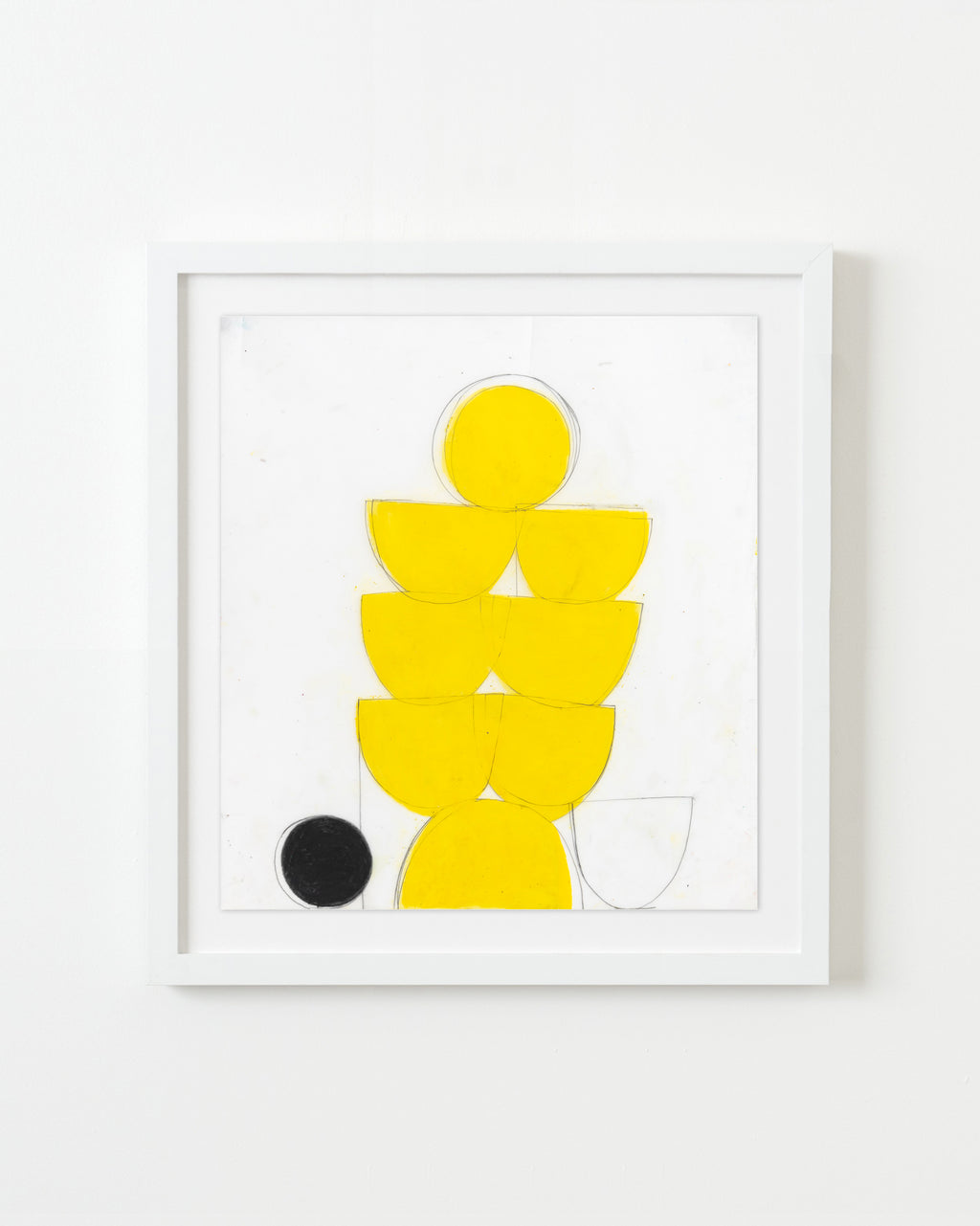 Drawing by Vicki Sher titled "Spring Formal (Yellow)" - 1.