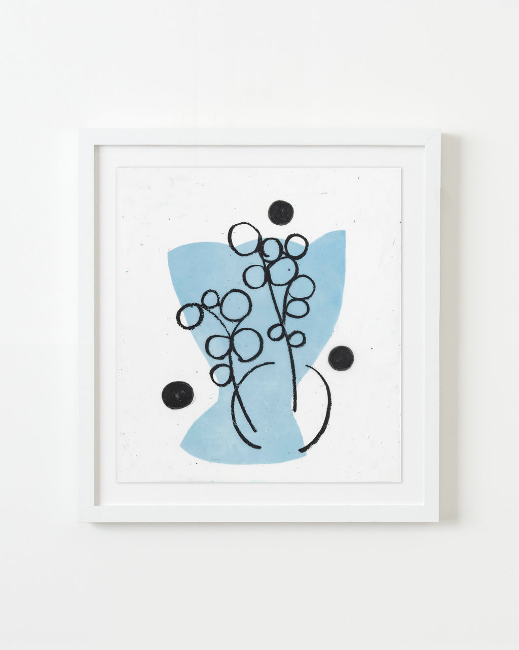 Drawing by Vicki Sher titled "Spring Formal (Cornflower)" - 1.