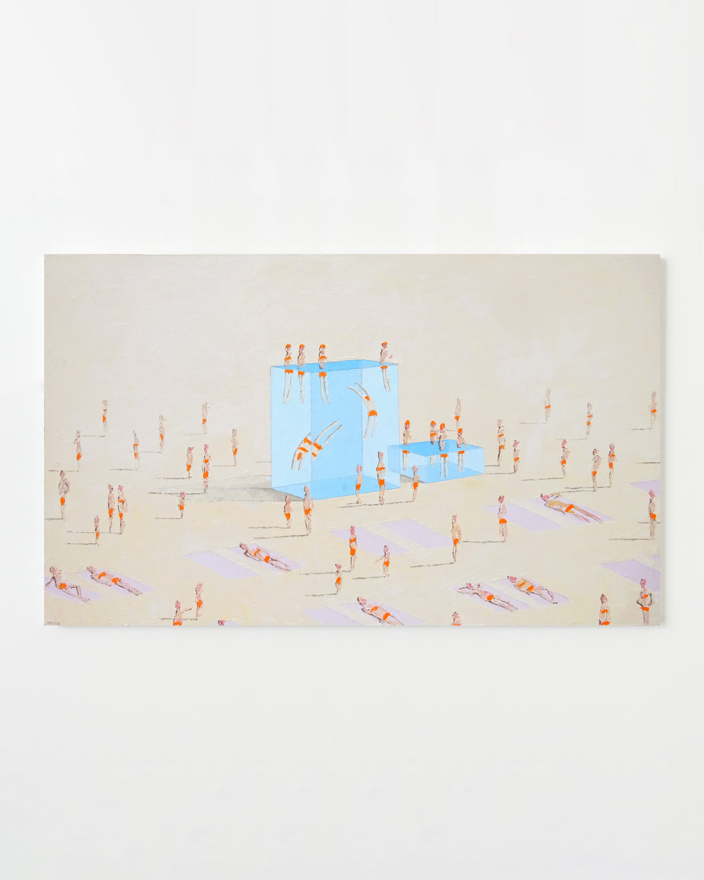 Painting by Eddie K titled "Pools B47-48" - 1.