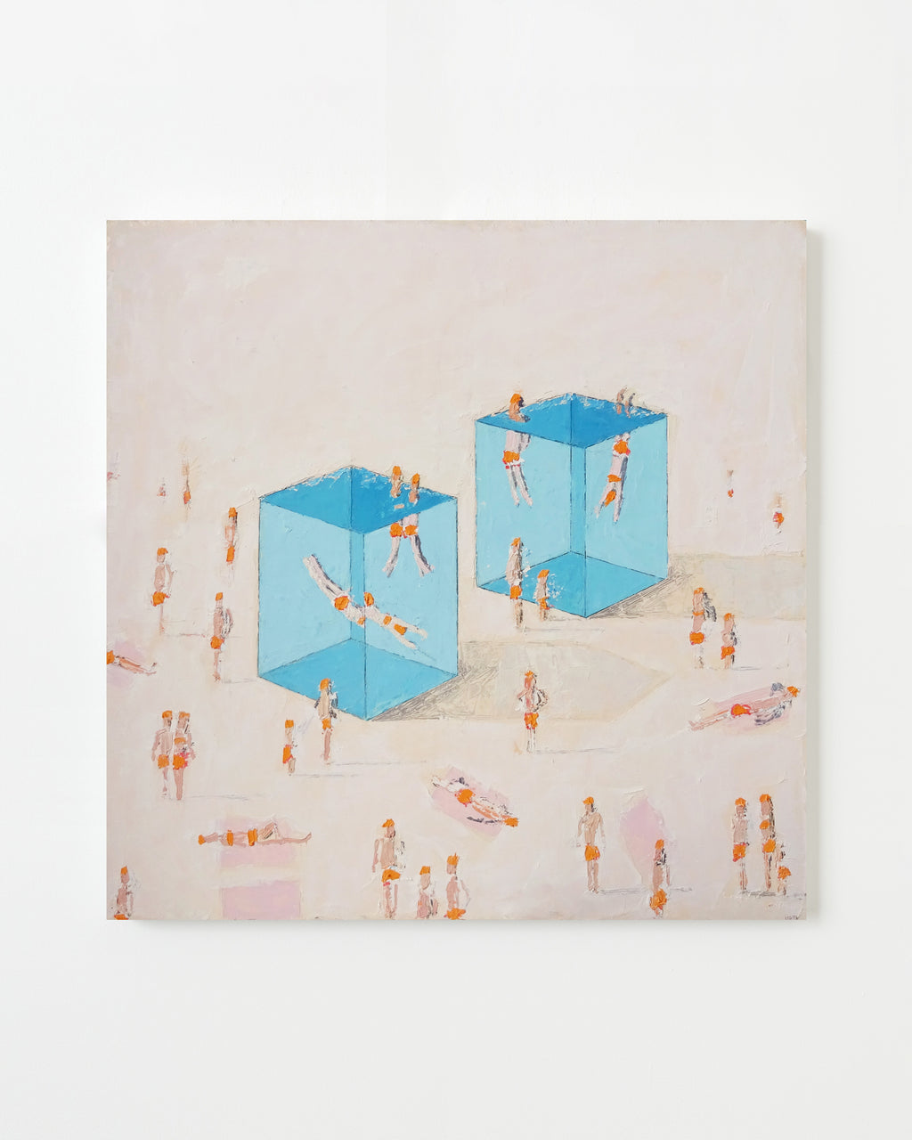 Painting by Eddie K titled "Pools C31-32" - 1.