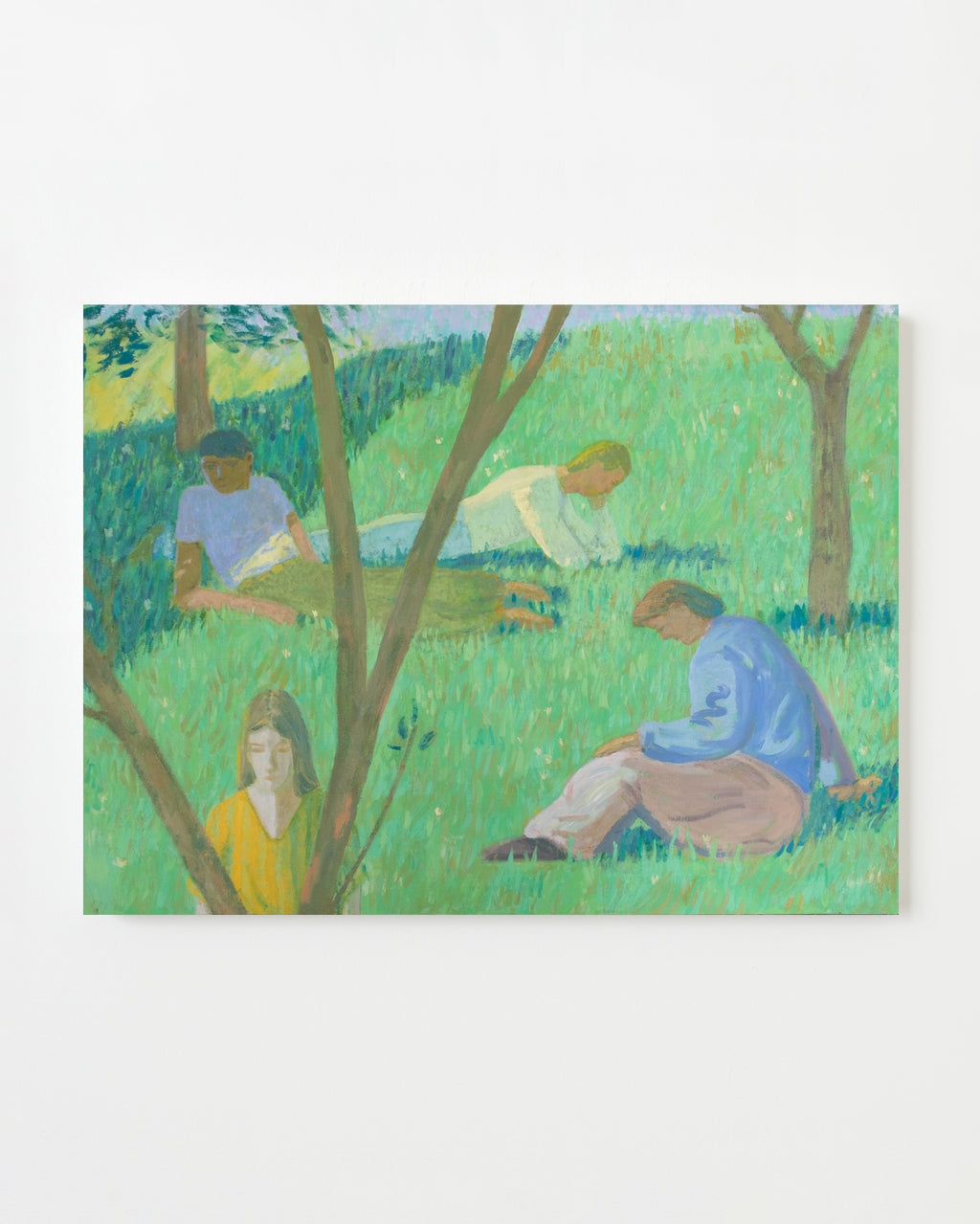 Painting by Jackson Joyce titled "Birds Don't Sing They Croon" - 1.