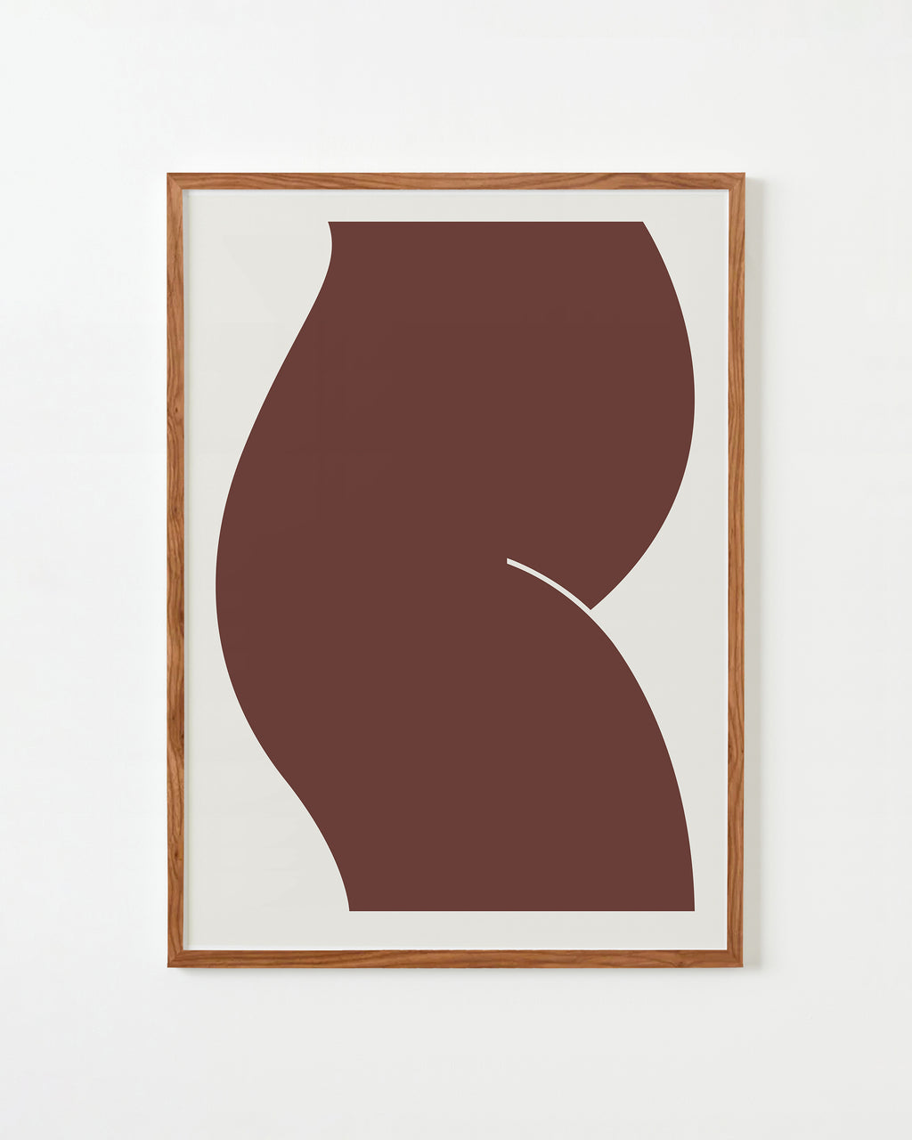 Print by Caroline Walls titled "Silhouette II (Warm Rust)" - 1.