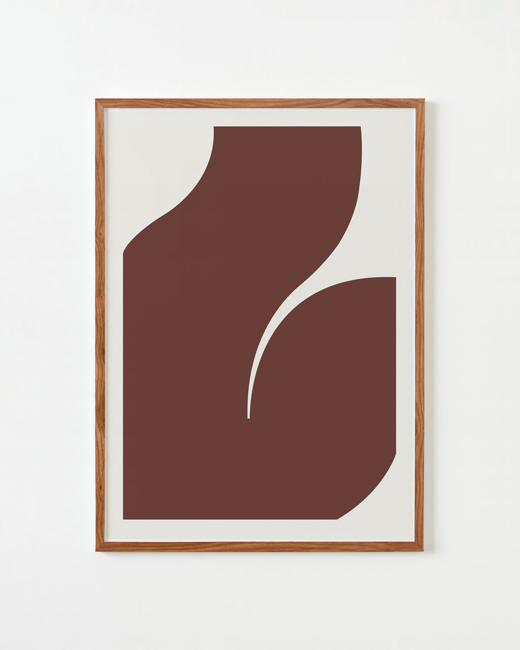 Print by Caroline Walls titled "Silhouette III (Warm Rust)" - 1.