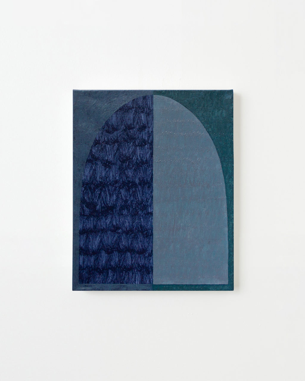 Painting by Aschely Vaughan Cone titled "Green Arch in Grey 208" - 1.