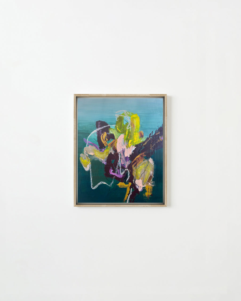 Painting by Elisa Gomez titled "Titus Lake" - 1.