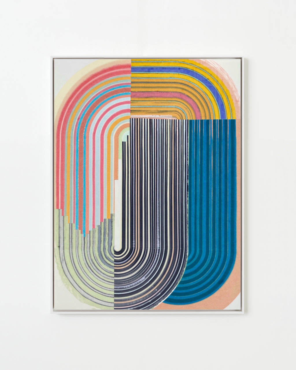 Painting by Erik Barthels titled "Labyrinth Story" - 1.