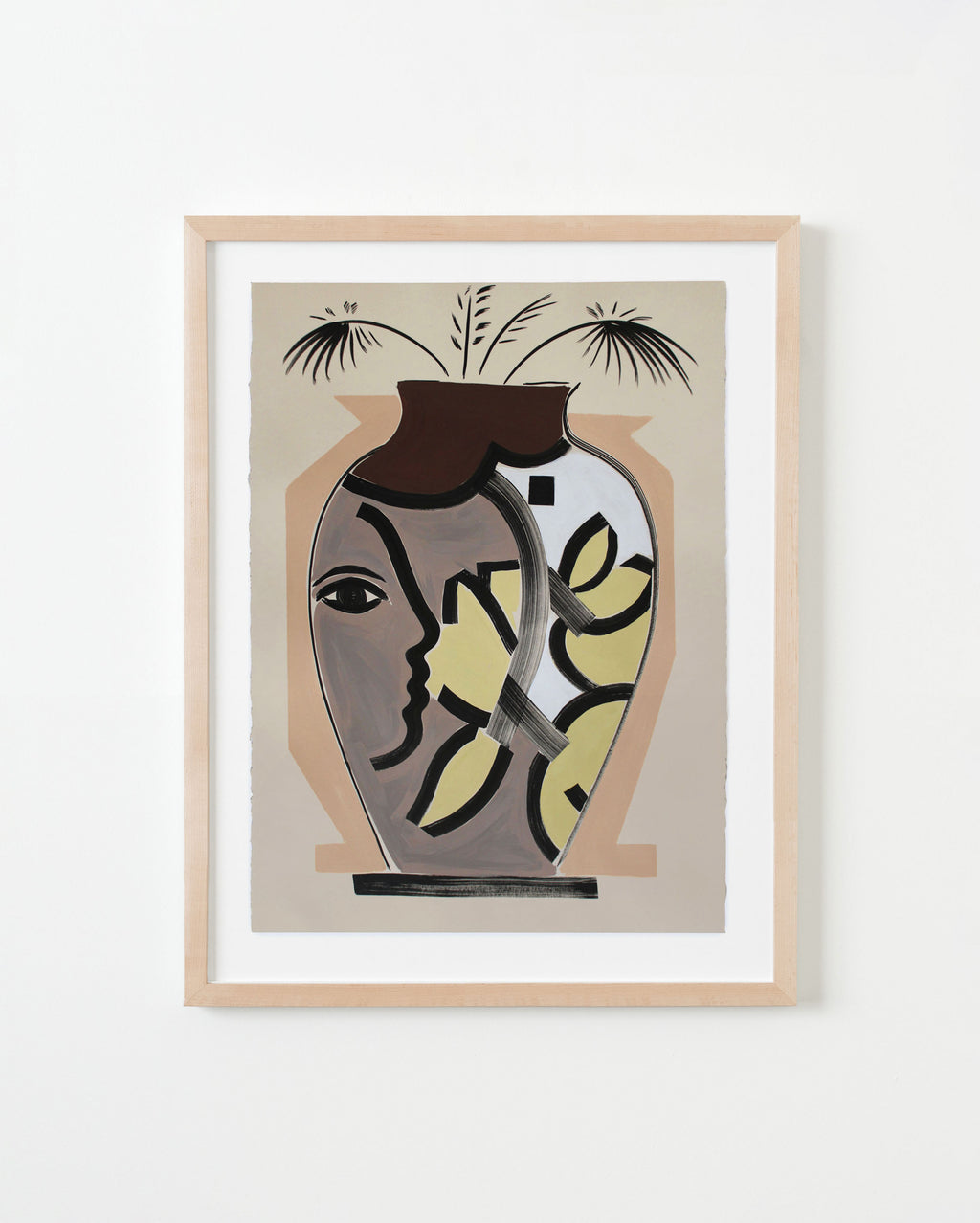 Painting by Anna Koeferl titled "Palmetto Vase No. 3" - 1.