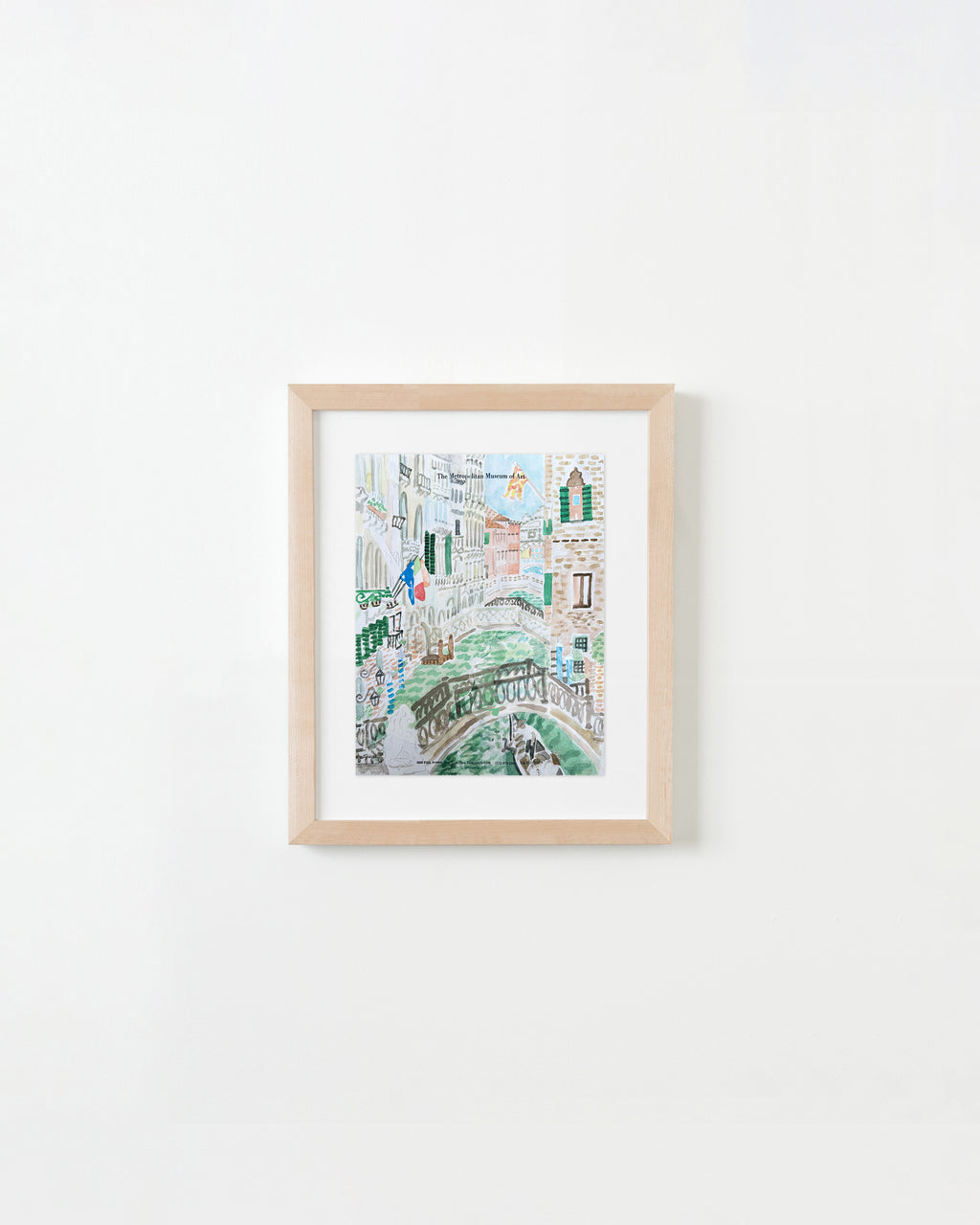 Painting by David Rhoads titled "Venice, View from Palazzo" - 1.