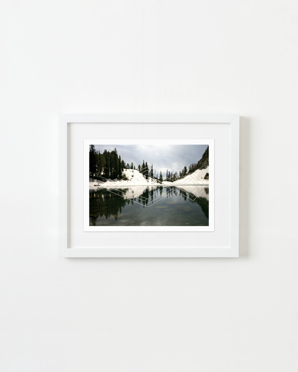 Mixed Media by Millee Tibbs titled "Impossible Geometries (Grand Teton, WY)" - 1.