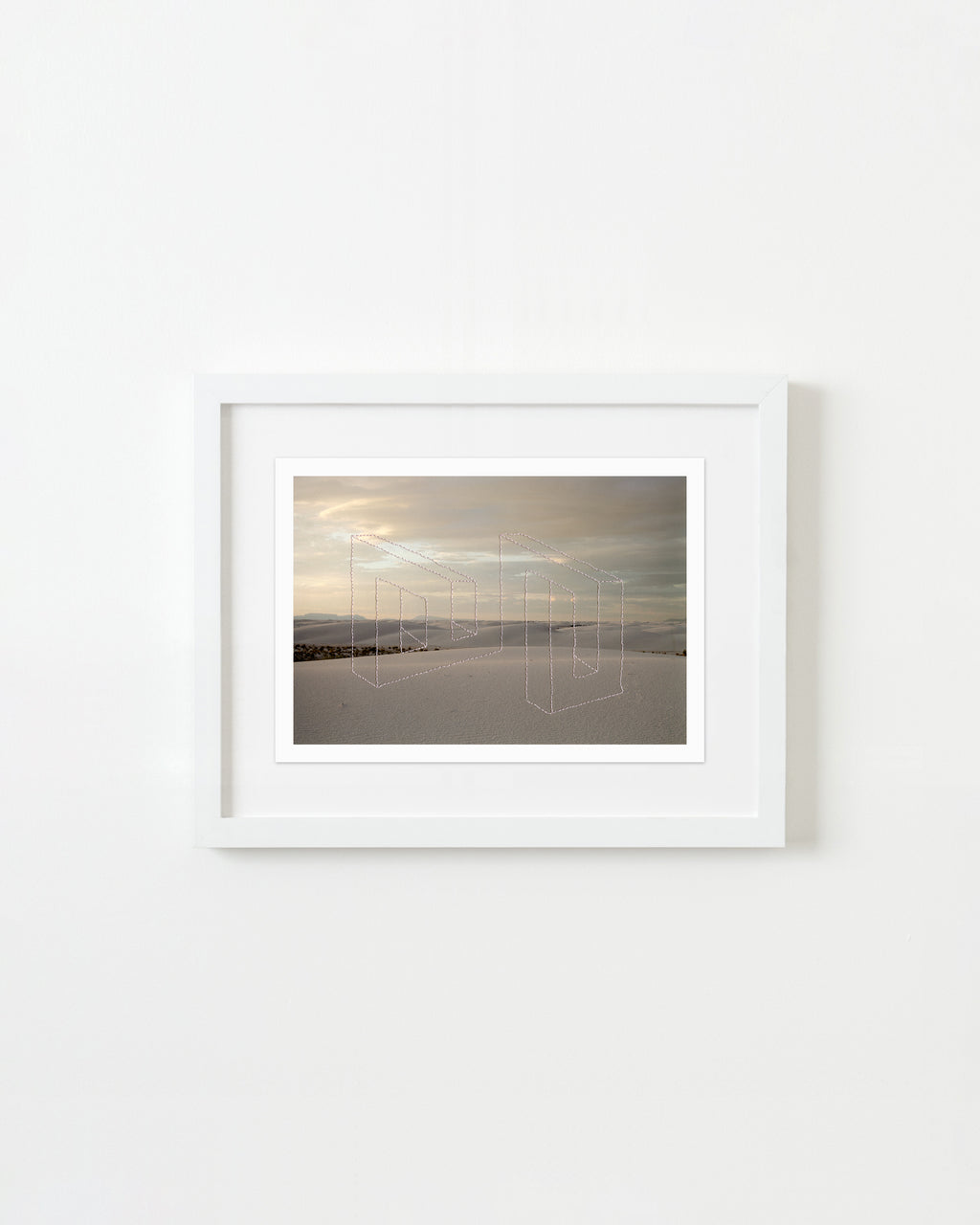 Mixed Media by Millee Tibbs titled "Impossible Geometries (White Sands National Park, NM #1)" - 1.