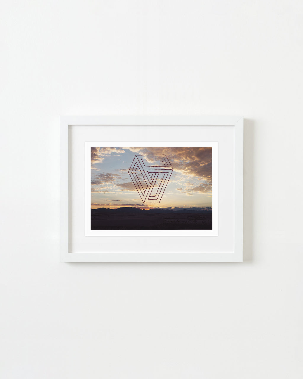 Mixed Media by Millee Tibbs titled "Impossible Geometries (White Sands National Park, NM #3)" - 1.